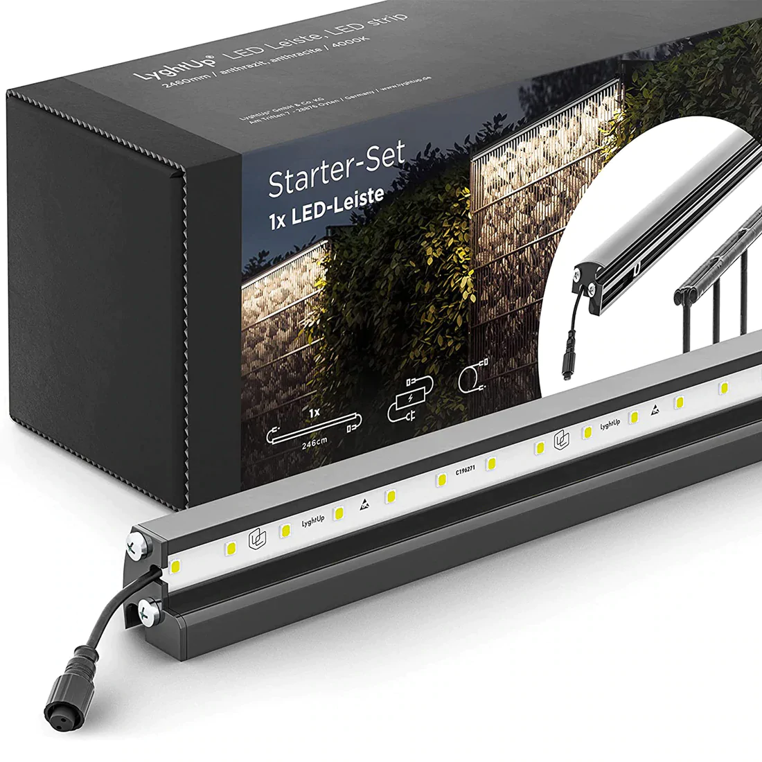 LyghtUp® LED Starter-Set Zaunbeleuchtung